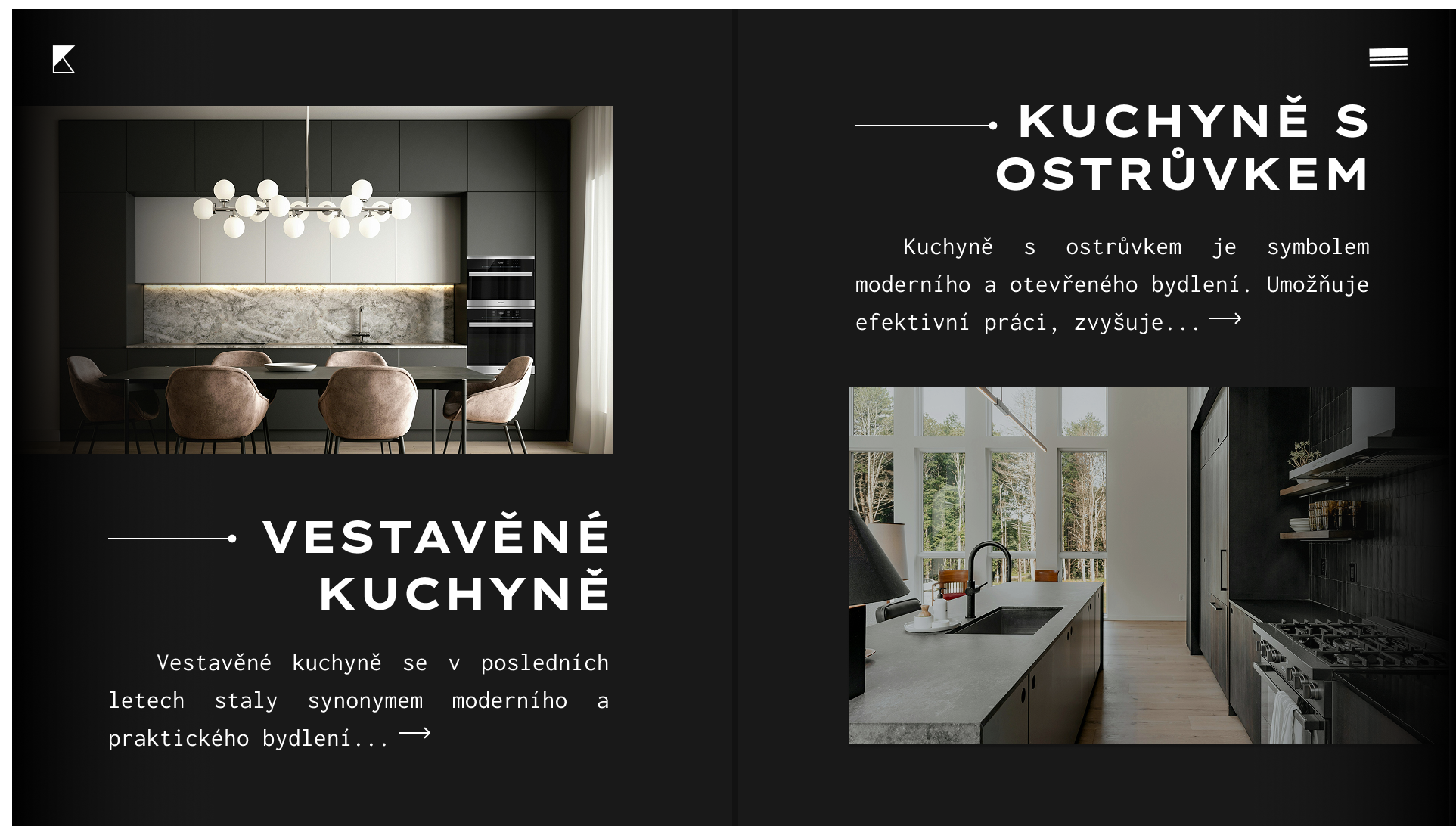 Selection of kitchen types