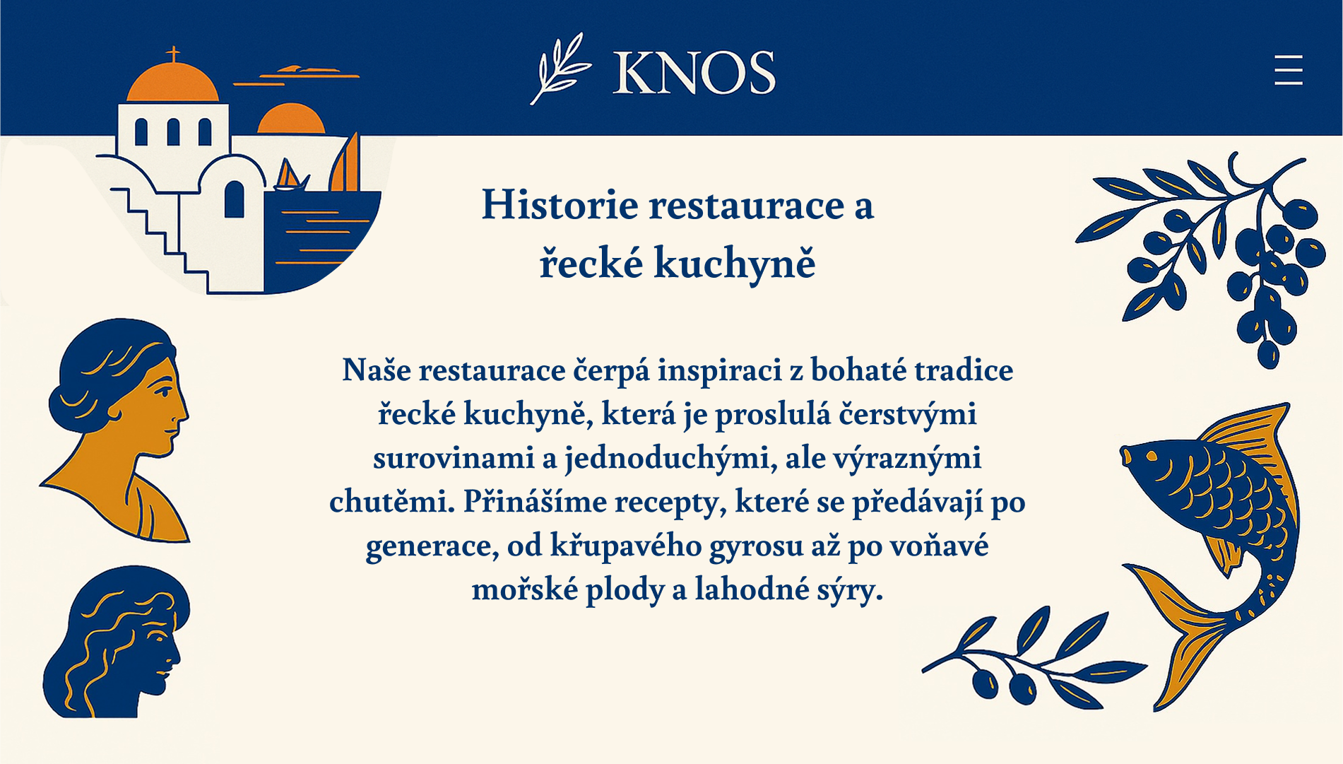 History of the restaurant and Greek cuisine